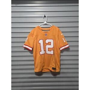 NFL Tom Brady Medium Men's Orange Tampa Bay Buccaneers FUSE Limited Nike Jersey